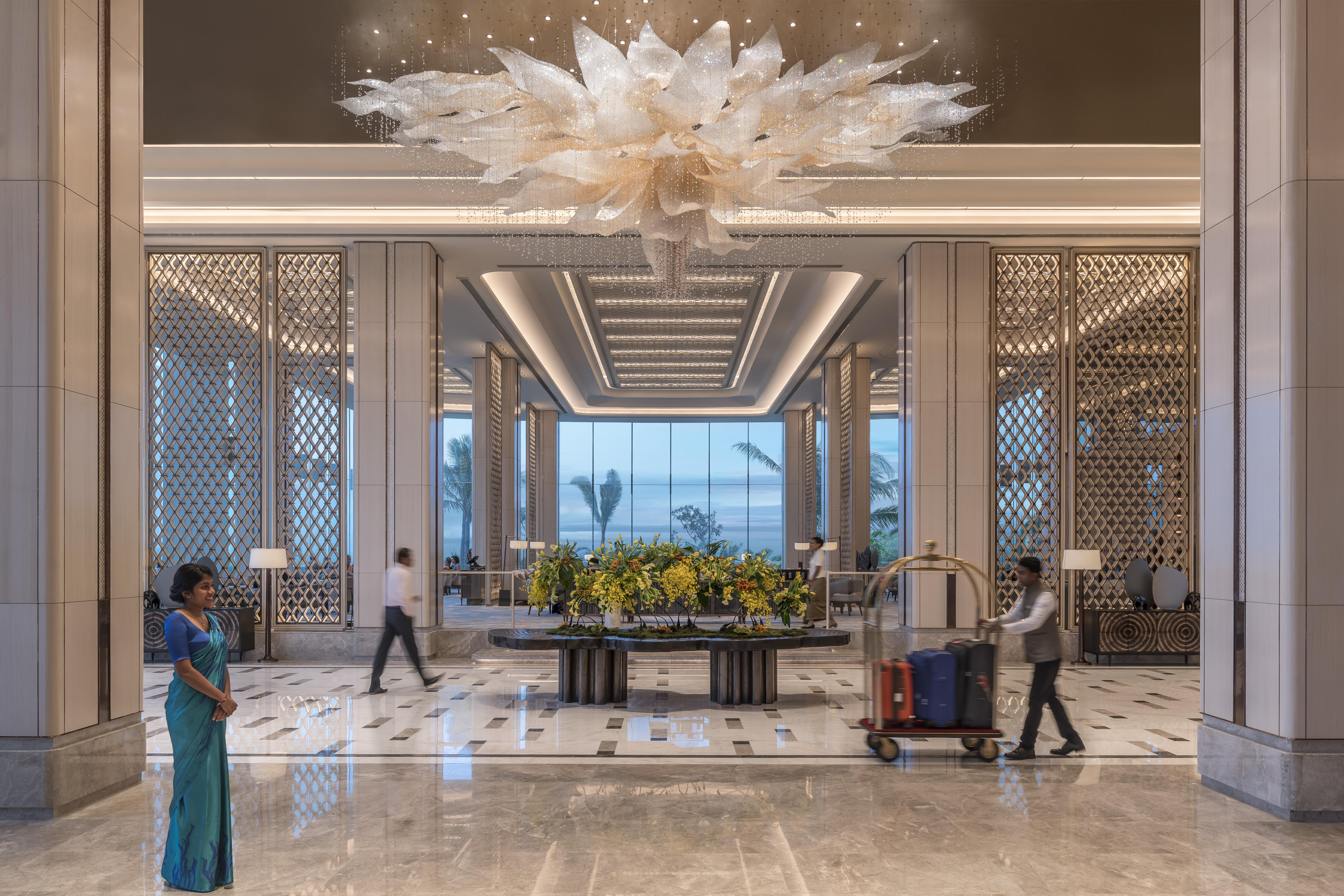 Shangri-La โคลอมโบ ภายนอก รูปภาพ The lobby of the hotel